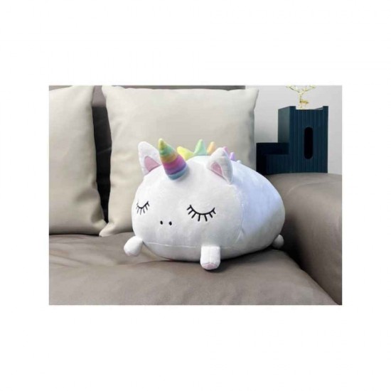 I-Total Gift Παιδικό Διακοσμητικό Μαξιλάρι Unicorn Λευκό Μ33xΥ30εκ XL2205