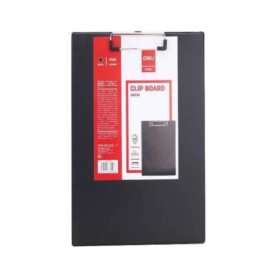 Deli Πινακίδα Ντοσιέ Σεμιναρίου με Πιάστρα PVC Α4 Μαύρη 231.38153