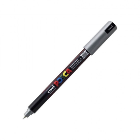 Posca Μαρκαδόρος Σχεδίου 0.7mm Ασημί PC-1MR(N)
