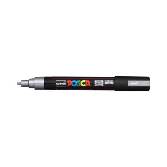 Posca Μαρκαδόρος Σχεδίου 2.5mm Ασημί PC-5M(N)