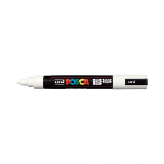 Posca Μαρκαδόρος Σχεδίου 2.5mm Λευκός PC-5M(N)