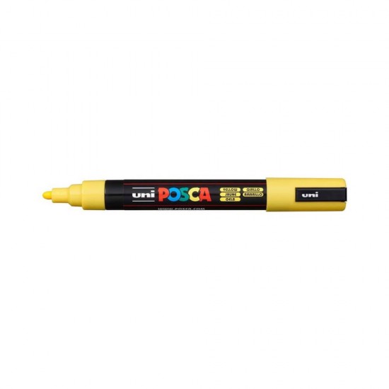 Posca Μαρκαδόρος Σχεδίου 2.5mm Κίτρινος PC-5M(N)