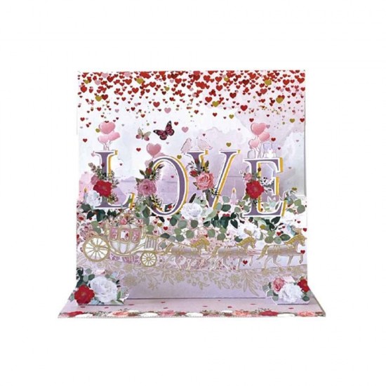 Pictura Ευχετήρια Κάρτα Γάμου 3D 16x16 LOVE PI21261