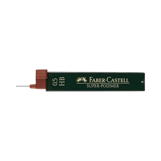 Faber Castell - 12 Μύτες Μηχανικών Μολυβιών Super Polymer 0.5mm HB 120500