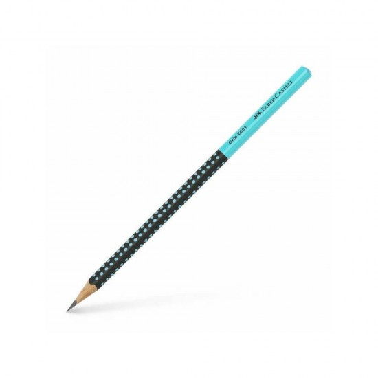 Faber Castell μολύβι Grip 2001 ΗΒ Δίχρωμο μαύρο/τιρκουάζ 517012