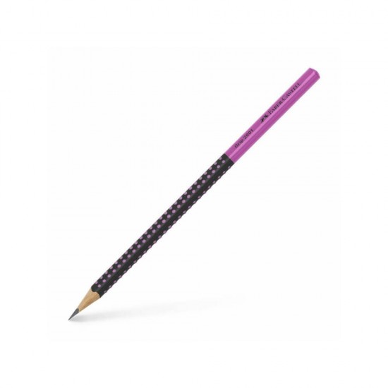 Faber Castell μολύβι Grip 2001 ΗΒ Δίχρωμο μαύρο/ροζ 517011