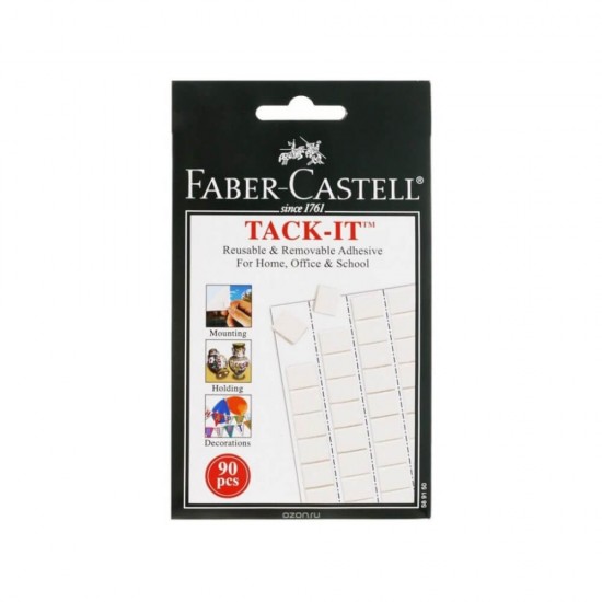 Faber Castell Tack-It Αυτοκόλλητα πλαστελίνης λευκό 50gr 589150
