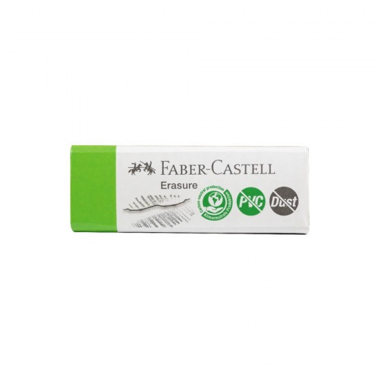 Faber Castell γόμα PVC free Dust Free eco πράσινη 187250