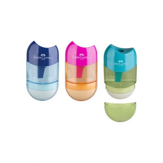 Faber-Castell Γόμα - Ξύστρα Apple Combi Δίχρωμη 183604