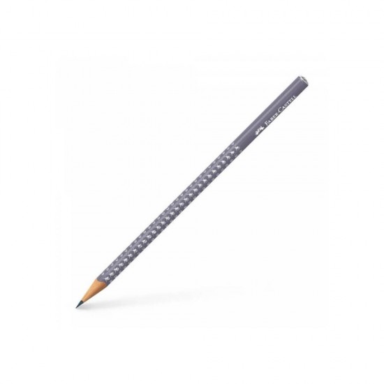 Faber-Castell Mολύβι Grip Sparkle II HB Γκρι 118235