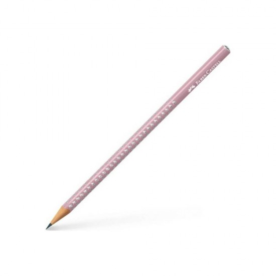 Faber-Castell Mολύβι Grip Sparkle II HB Ανοιχτό Ροζ 118234