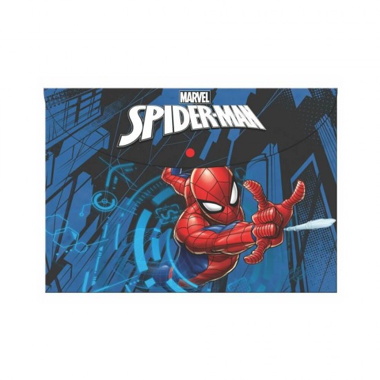 Gim Φάκελος με Κουμπί Μπλε Spiderman 337-03580