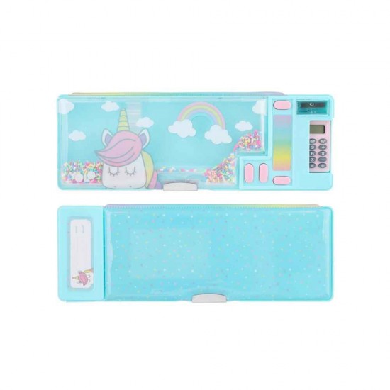 Yolo Κασετίνα με 1 Θήκη Light Blue Unicorn 1τμχ 10116