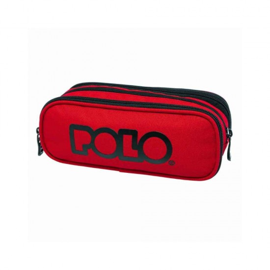 Polo Triple Red Κασετίνα με 3 Θήκες Κόκκινη 937005-3000