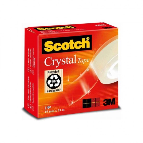 Σελοτέιπ 3M Scotch Crystal 600 19mmx33m 076600019