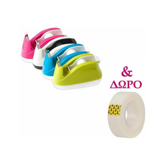 Deli Βάση Κολλητικής Ταινίας 18mm (Διάφορα χρώματα) και Δώρο 1 Ταινία 231.0808PR