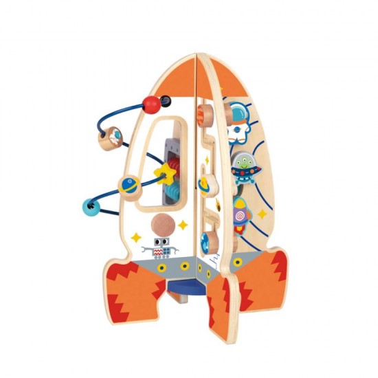 Tooky Toy Ξύλινος Πύραυλος Δραστηριοτήτων TK333
