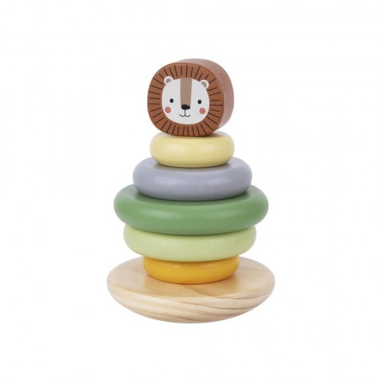 Tooky Toy Ξύλινος Πύργος Λιοντάρι TK998