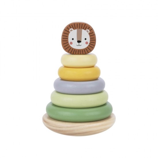 Tooky Toy Ξύλινος Πύργος Λιοντάρι TK998
