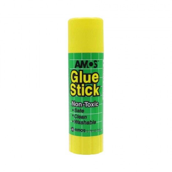 Amos Κόλλα Stick για Χαρτί 22gr Χωρίς Διαλύτες 134GSW22