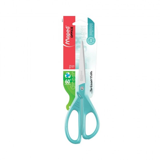Maped Ψαλίδι Essentials Green 21cm Ασύμμετρο Pastel Βεραμάν 468111