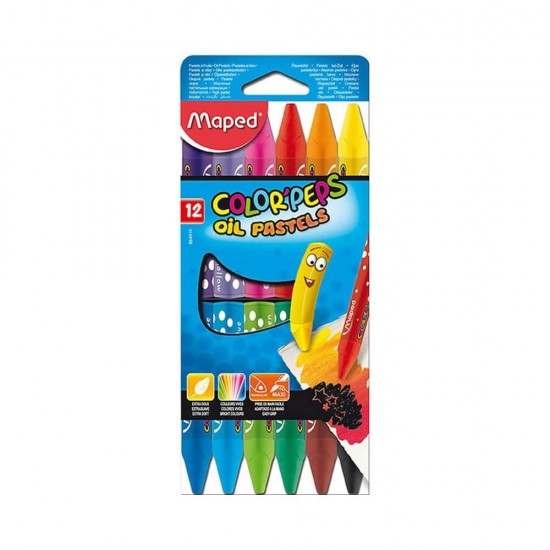 Maped Λαδοπαστέλ Color Peps Oil Pastels 12 Χρωμάτων 864010