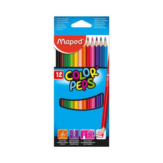 Maped Color'Peps Σετ Ξυλομπογιές 12τμχ 183212