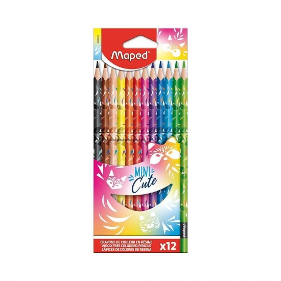 Maped Mini Cute Σετ Ξυλομπογιές Mini 12τμχ 862201