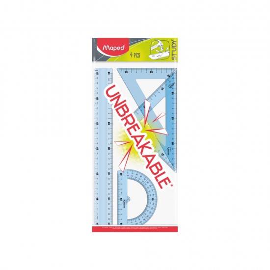 Maped Γεωμετρικό Σετ Οργάνων Unbreakable 30cm 4τμχ (Διάφορα Χρώματα) 981701