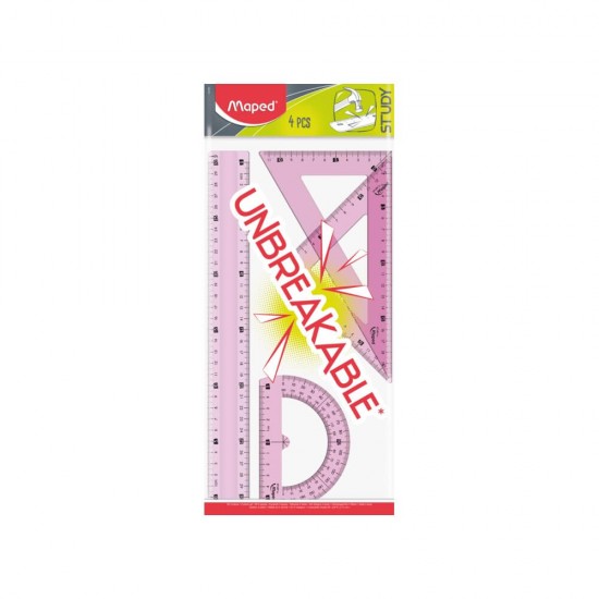 Maped Γεωμετρικό Σετ Οργάνων Unbreakable 30cm 4τμχ (Διάφορα Χρώματα) 981701