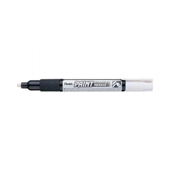 Pentel Paint Ανεξίτηλος Μαρκαδόρος Graphitti 3mm Λευκό MMP20W
