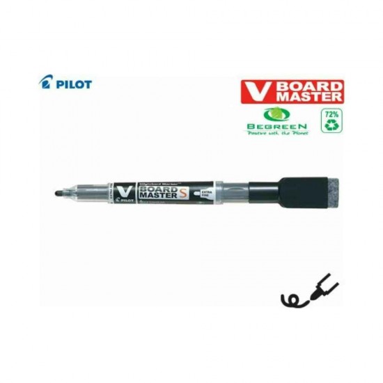 Pilot V Board Μαρκαδόρος Πίνακα Μαύρος με Σπόγγο WBME-VS-EF-B