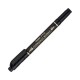 Pentel Ανεξίτηλος Μαρκαδόρος με Διπλή Μύτη Μαύρος για CD N75WA