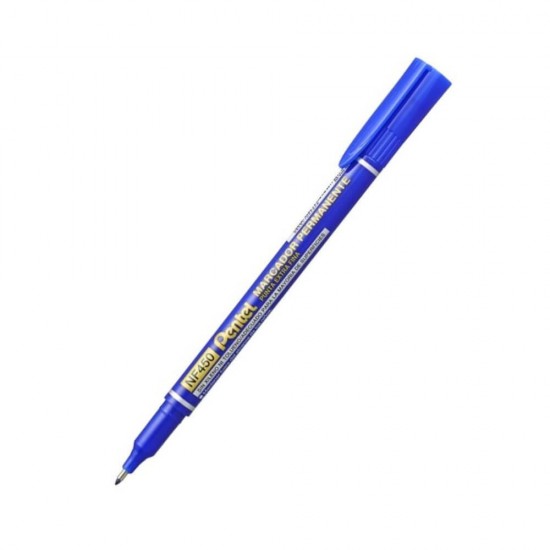 Pentel Μαρκαδόρος Ανεξίτηλος Μπλε 1.0 με καπάκι NF450C