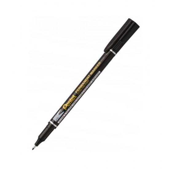 Pentel Μαρκαδόρος Ανεξίτηλος Permament Μαύρο 1.0 με καπάκι NF450A