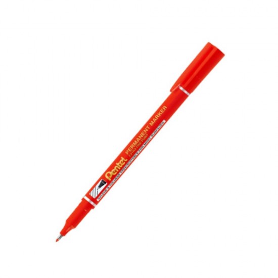 Pentel Μαρκαδόρος Ανεξίτηλος Κόκκινο 1.0 με καπάκι NF450B