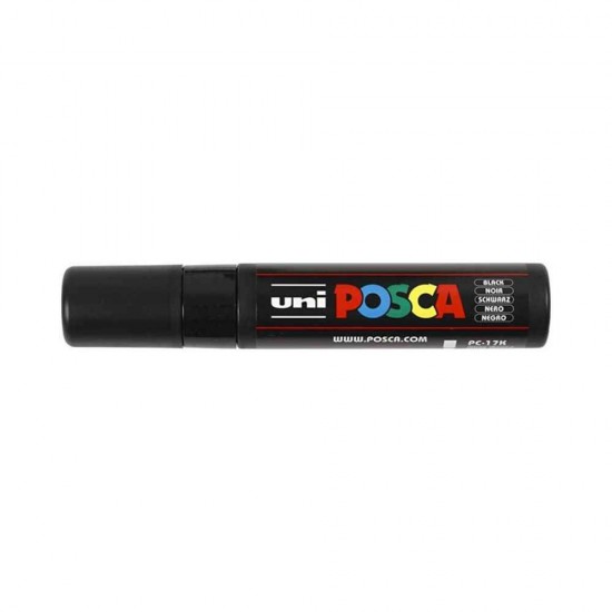 Posca Ανεξίτηλος Μαρκαδόρος 15mm Μαύρος PC-17K