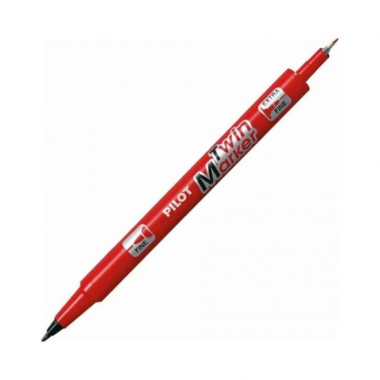 Pilot Twin Marker Μαρκαδόρος Σχεδίου 2mm Κόκκινος SCA-TM-R-BG