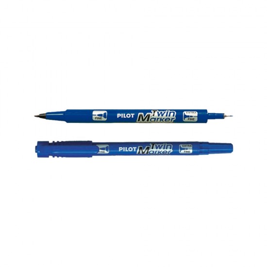 Pilot Μαρκαδόρος Ανεξίτηλος Twin Marker 0.8-2.0mm Μπλε SCA-TM-L-BG