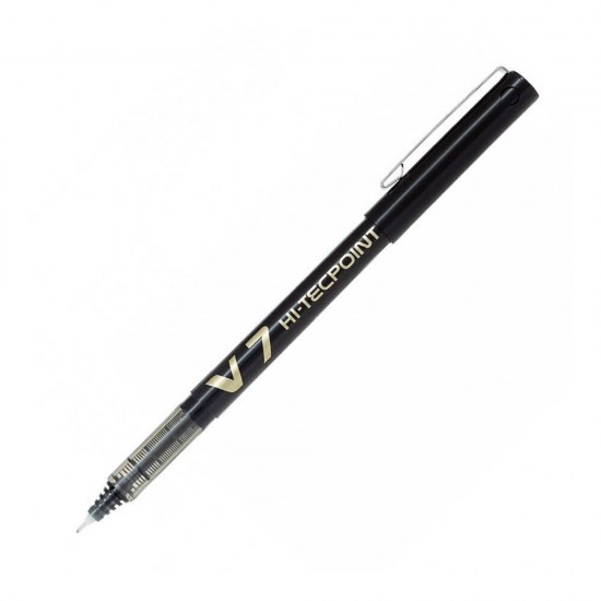 PILOT ΣΤΥΛΟ ΥΓΡΗΣ ΜΕΛΑΝΗΣ HI-TECPOINT V7 0.7mm ΜΑΥΡΟ BX-V7B
