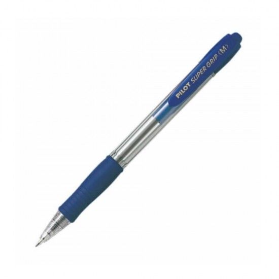 Pilot Στυλό Ballpoint 1.0mm με Μπλε Mελάνι Super Grip BPGP-10R-ML