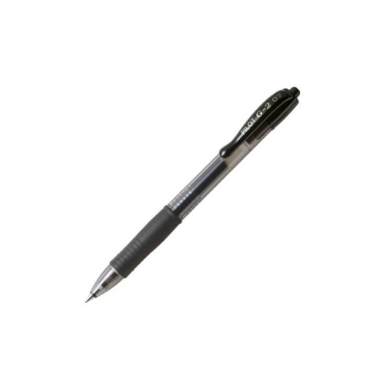 Pilot Στυλό Gel 0.7mm με Μαύρο Mελάνι G-2 BL-G2-7B
