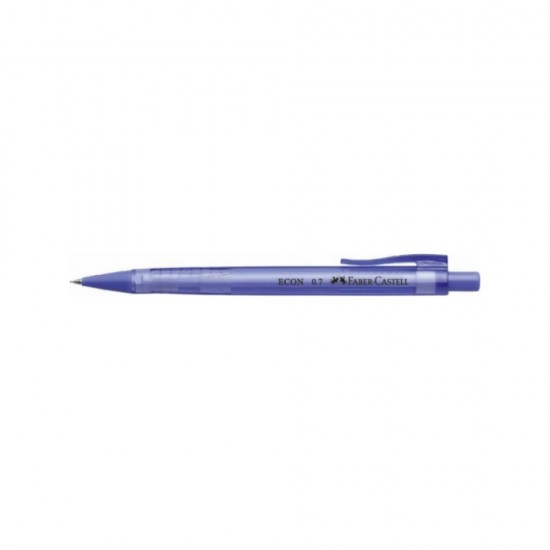 Faber-Castell Econ Μηχανικό Μολύβι 0.7mm με Γόμα σε Μωβ Χρώμα 134337