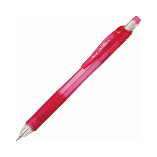 Pentel Energize Μηχανικό Μολύβι 0.5mm με Γόμα Ροζ PL105P