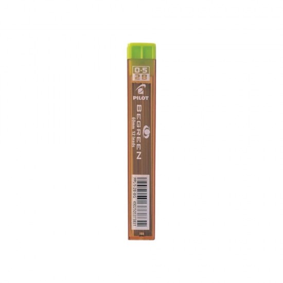 Pilot Μύτες Για Μηχανικό Μολύβι Begreen 0.5mm 2B 12τμχ. PPL-52B-BG