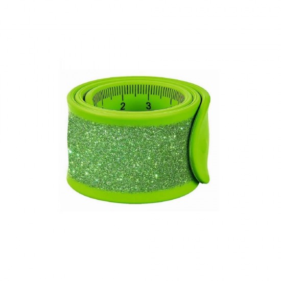 Moses Χάρακας Sanp Band 30cm Λαχανί με Γκλίτερ M26199-LGR