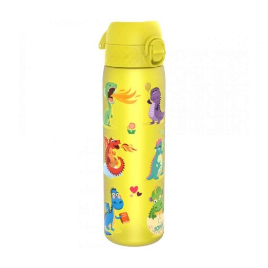 Ion8 Πλαστικό Παγούρι Dragons σε Κίτρινο χρώμα 500ml I8RF500PYDRAG