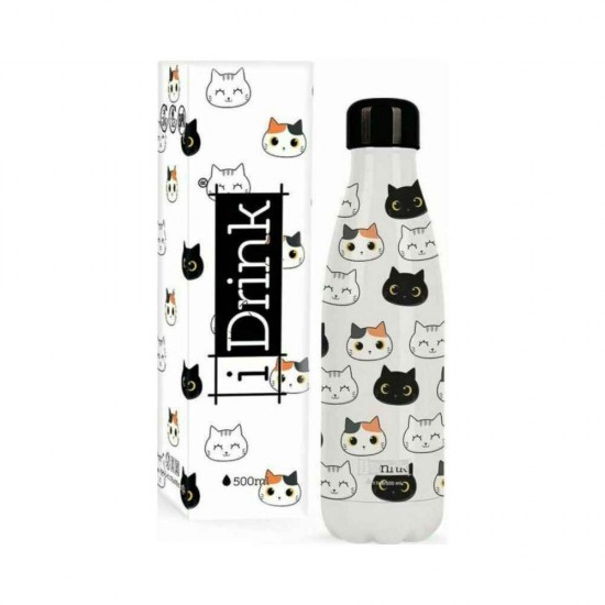 I-Total i Drink Cats Μπουκάλι Θερμός 0.5lt ID0093