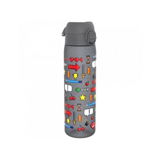 Ion8 Πλαστικό Παγούρι Slim 500ml Ηλεκτρονικό Παιχνίδι Γκρι I8RF500PGGAME