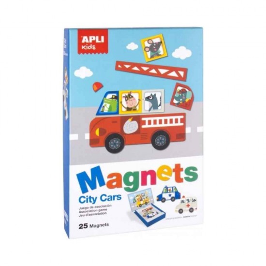 Apli Kids Μαγνητικό Παιχνίδι Κατασκευών Cars για Παιδιά 3+ Ετών AP-16863